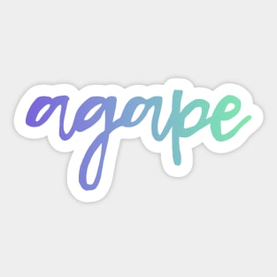 Agape Ombre Sticker